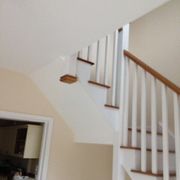 Stairs that have been decorated by our team