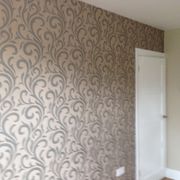 Wallpapering work that has been designed for a domestic customer